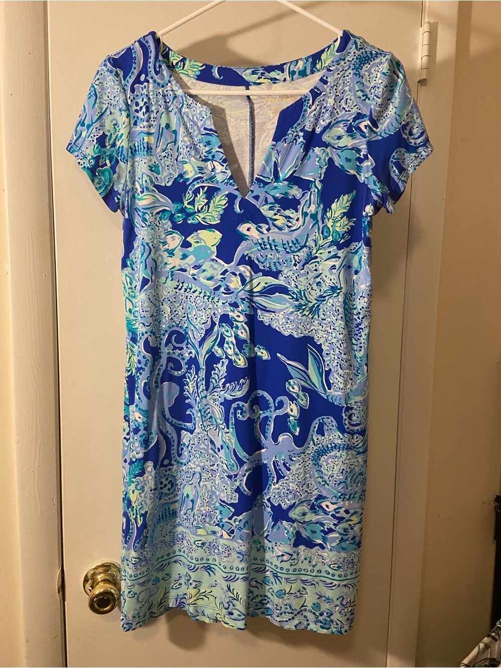 Lilly Pulitzer Blue Multi Paisley-Print Midi Dress